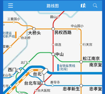 台湾铁路线图