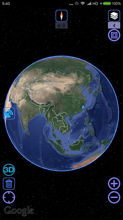 谷歌3D卫星地图
